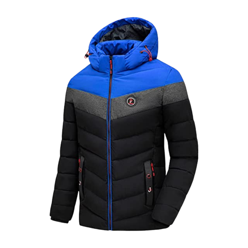 Street-Wave Waterproof Winter Parka For Men With Hood Insulated Windproof Coat Ideal Everyday Outdoor Wear
