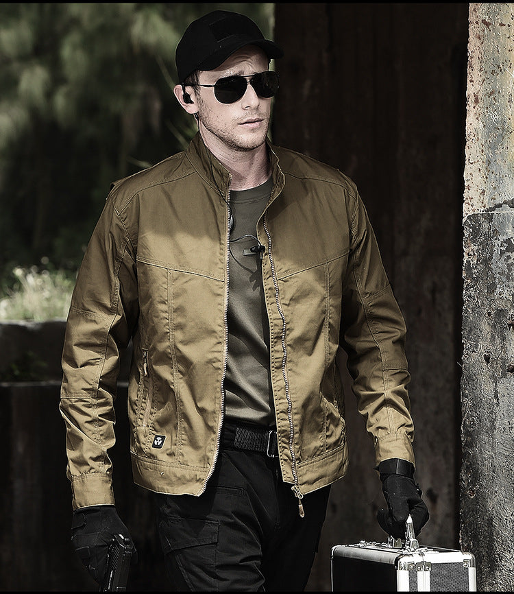 Street Wave Mens Cargo Jacket Durable Weatherproof Outerwear For Everyday Adventure