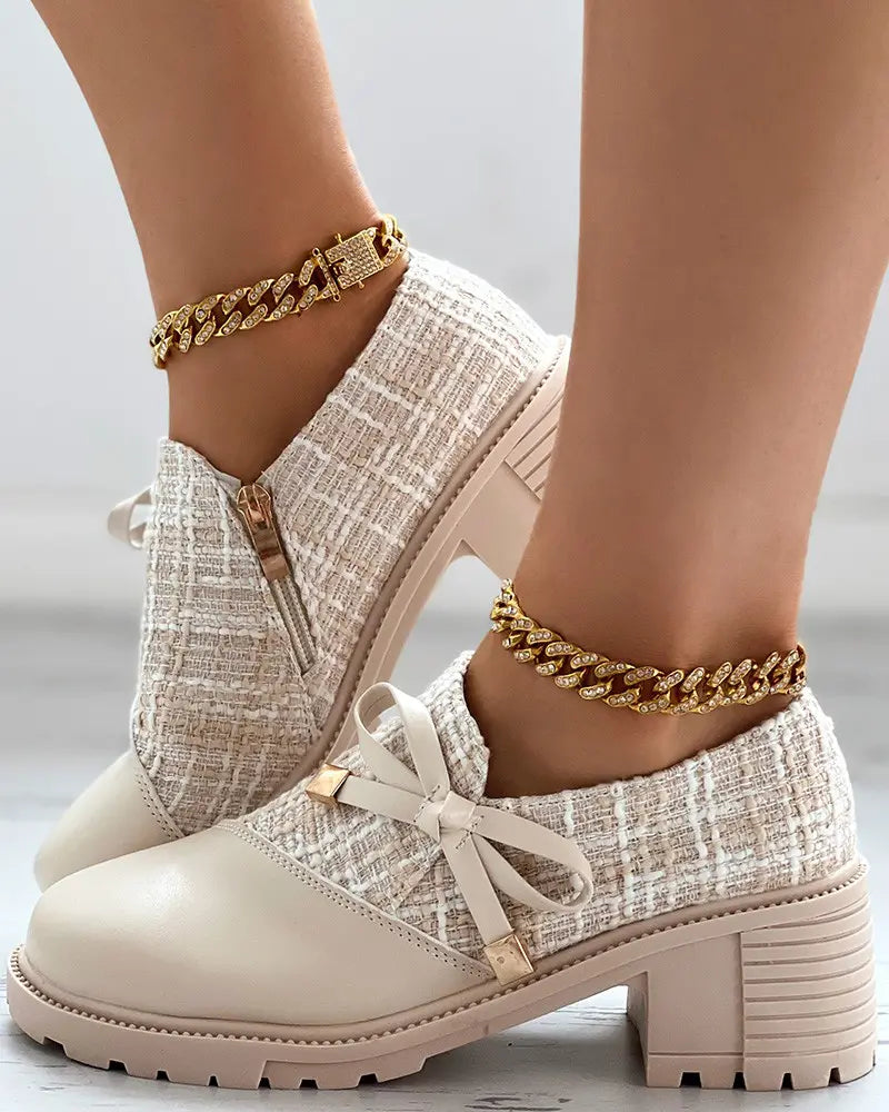Streetwave Zip Ankle Boots With Block Heel Easy Zip Closure Elegant Chic For Women Everyday Wear