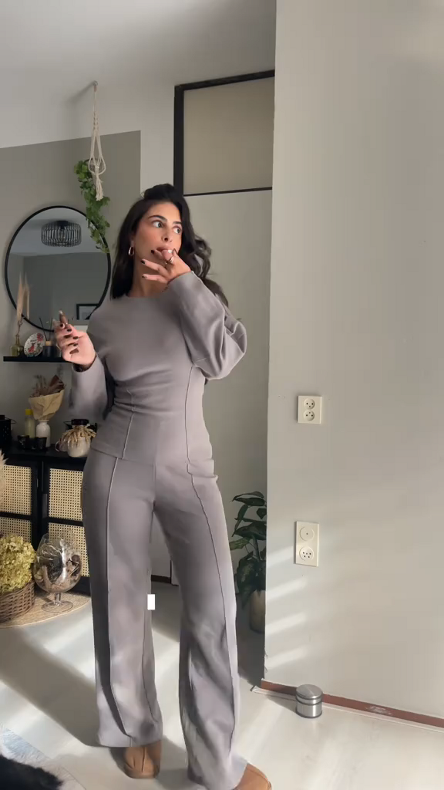 Street-Wave Women's Sweater Set With Wide-Leg Pants, Modern Comfort, Flattering Fit, Everyday Chic