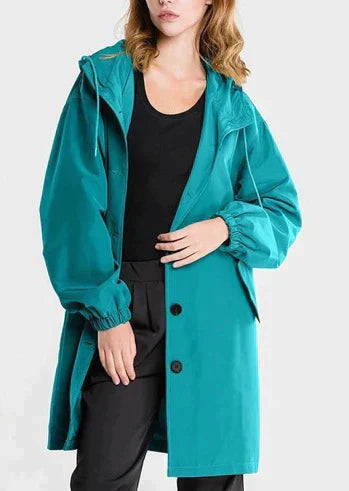 Street-Wave Women's Water Repellent Jacket With Button Closure Stylish Weatherproof Coat