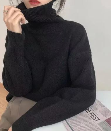 Street-Wave Cozy Elegant Turtleneck Sweater For Women Soft Warm Knit Easy-Care Winter Essential