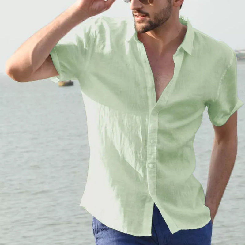 Street-Wave Linen Shirt For Men Breathable Comfort Everyday