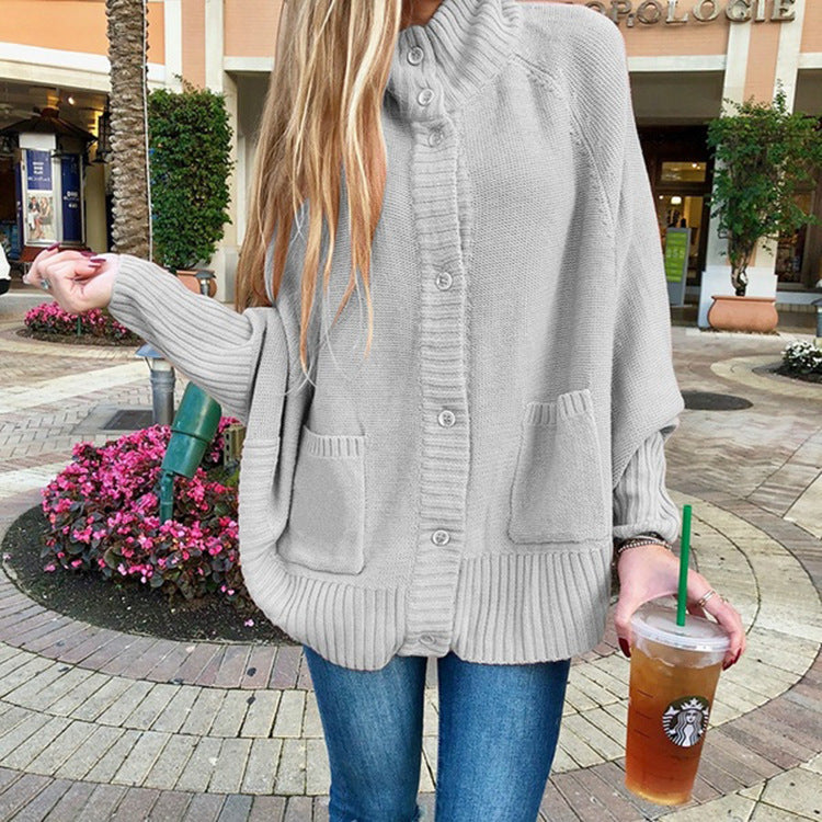 Womens Chunky Knit Cardigan With Pockets Street-wave For Style Conscious Women Cozy Versatile