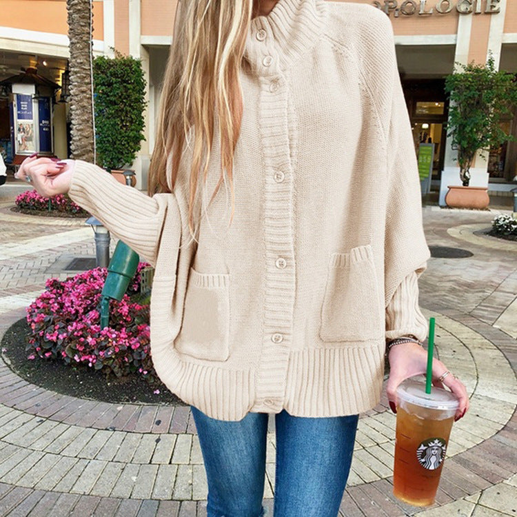 Womens Chunky Knit Cardigan With Pockets Street-wave For Style Conscious Women Cozy Versatile