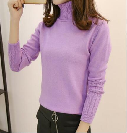 Streetwave Womens Fine Knit Sweater With High Collar And Cable Knit Pattern Elegant Cozy Wardrobe Essential