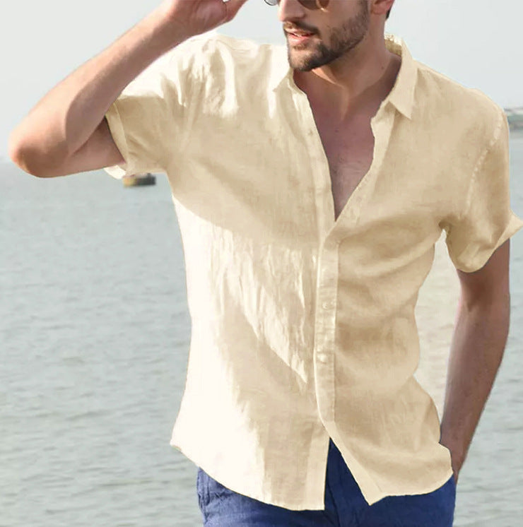 Street-Wave Linen Shirt For Men Breathable Comfort Everyday