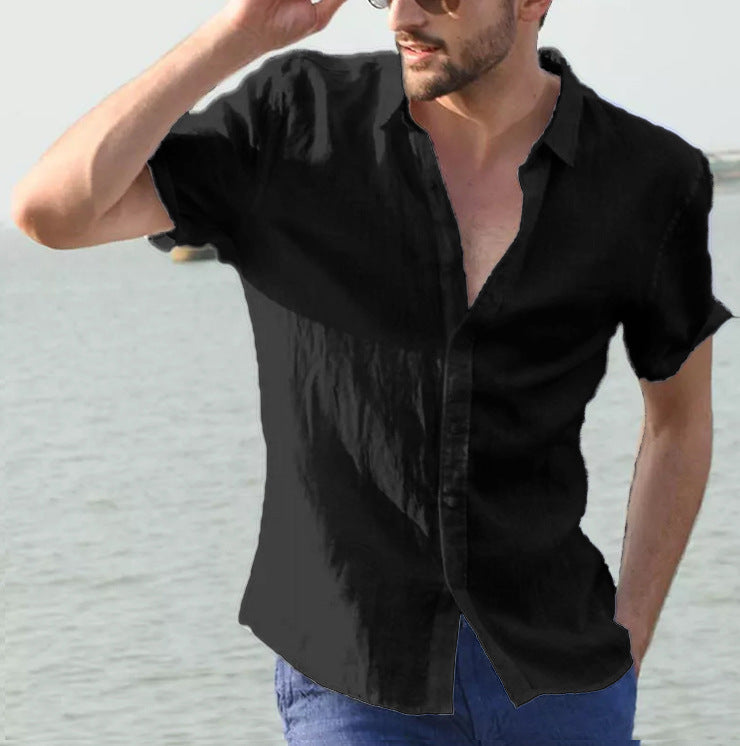 Street-Wave Linen Shirt For Men Breathable Comfort Everyday