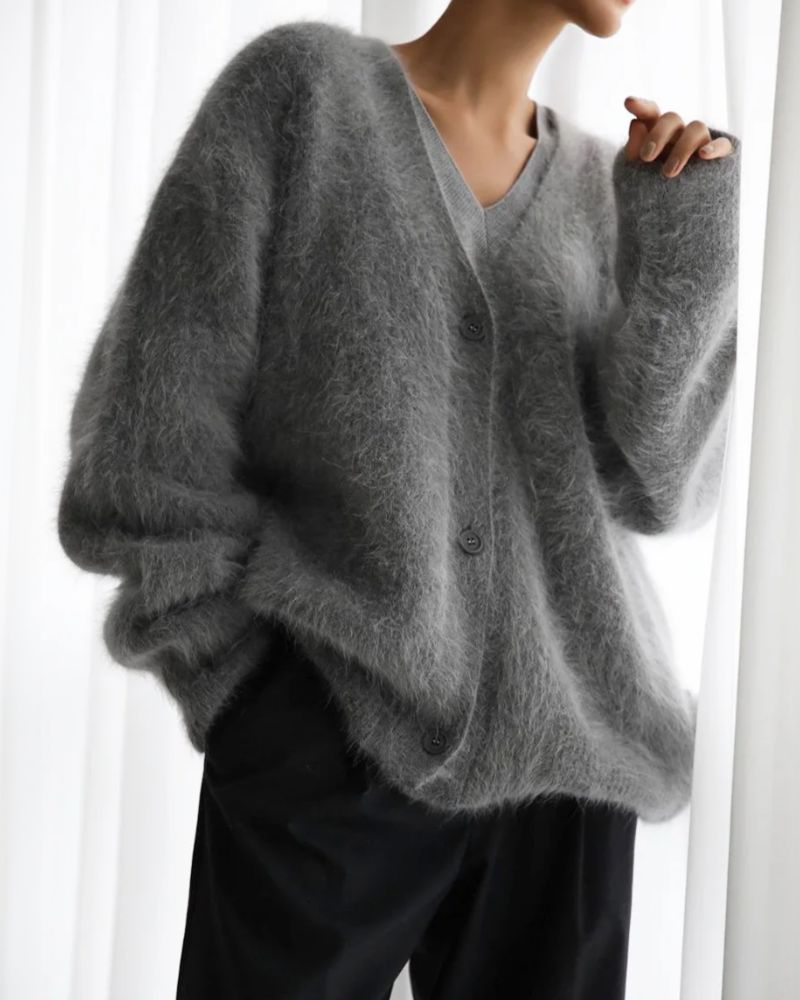Street-Wave Cozy Cardigan Sweater For Women Ultra Soft Oversized Knitwear For Effortless Chic