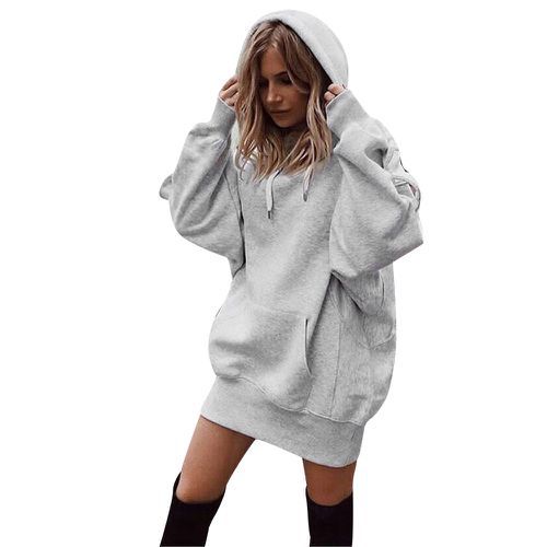 Street Wave Womens Oversized Hoodie Dress For Cozy Comfort And Modern Street Style