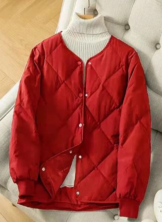 Street-wave Lightweight Duck Down Jacket With Quilted Cotton Shell For Urban Wear