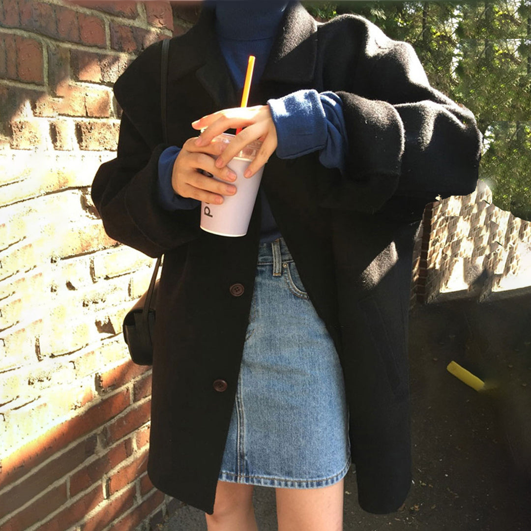 Street-Wave Long Trench Coat Camel Warm Cozy Minimalist Relaxed Fit For Women Size Inclusive