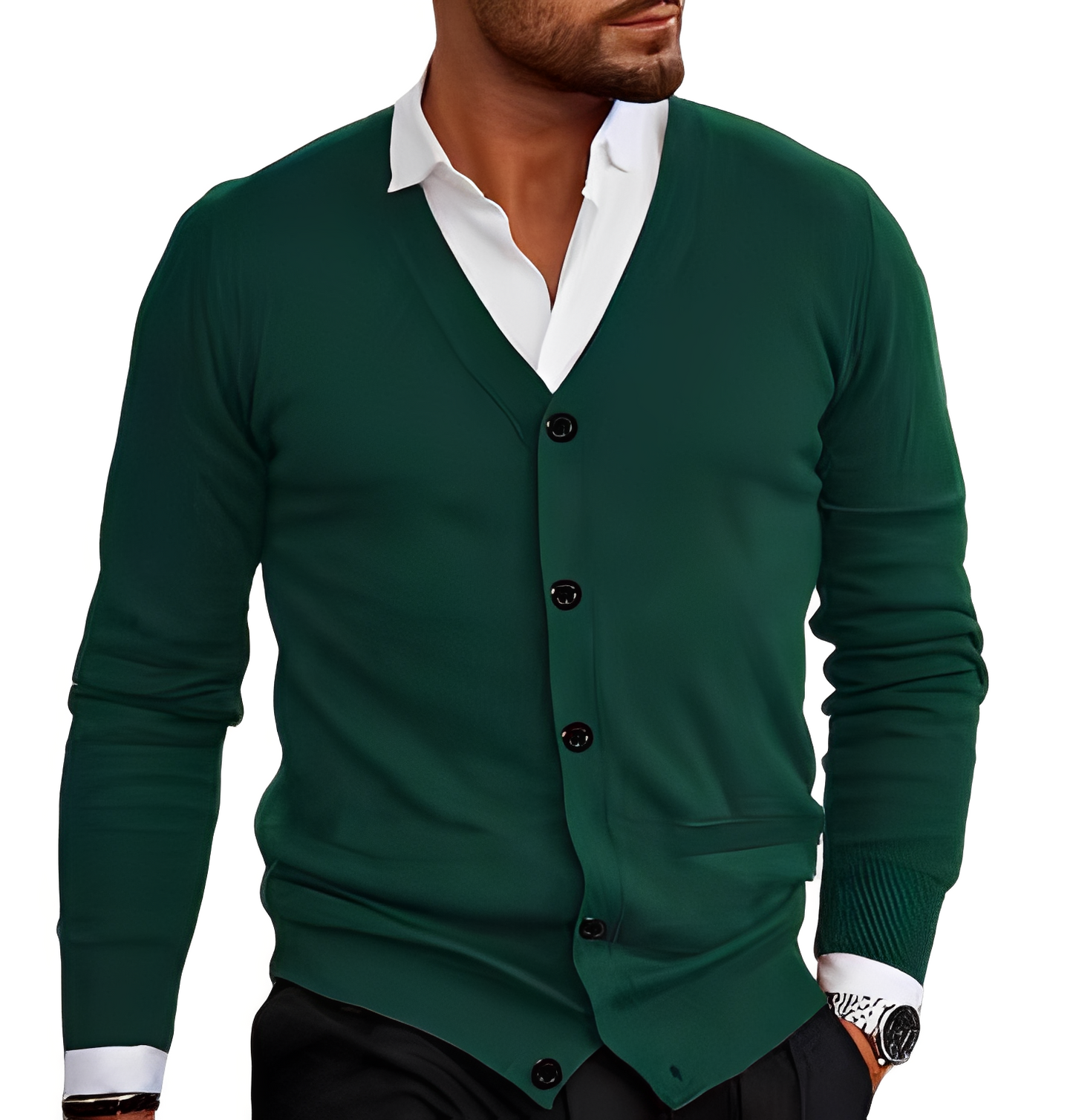 Street-Wave Cardigan For Men Everyday Comfort With Lightweight Knit And Minimalist Modern Style