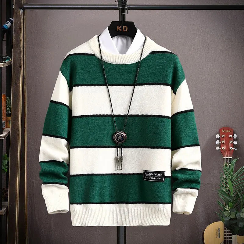 Streetwave Mens Knit Pullover Cozy Warmth With Modern Fit For Men Winter Sweater