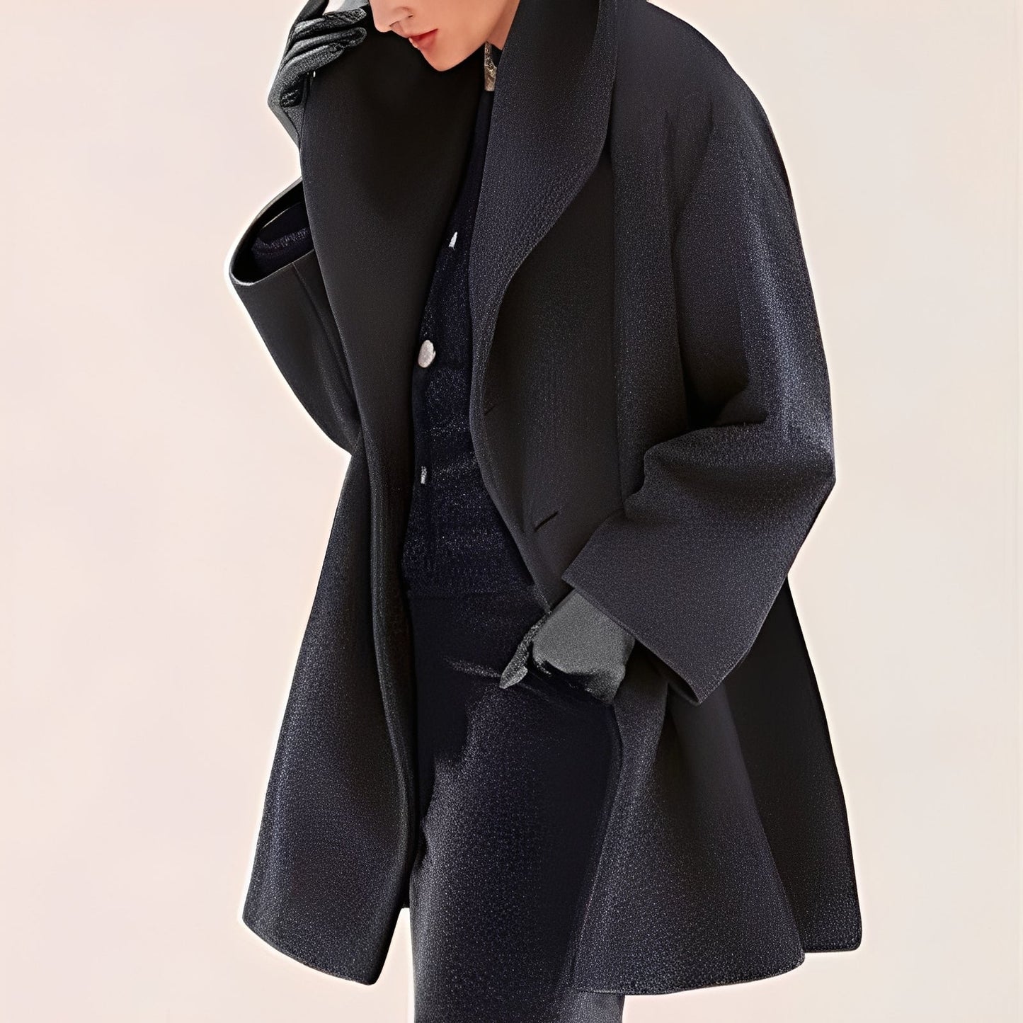 Streetwave Oversized Wool Coat For Women Warm Cozy Insulation And Classic Design For Winter