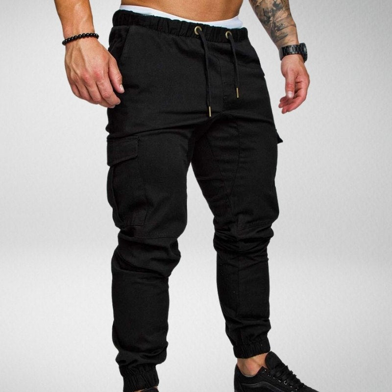Street-wave Urban Tactical Cargo Joggers for Men - Premium Comfort, Adjustable Waist, Cargo Pockets
