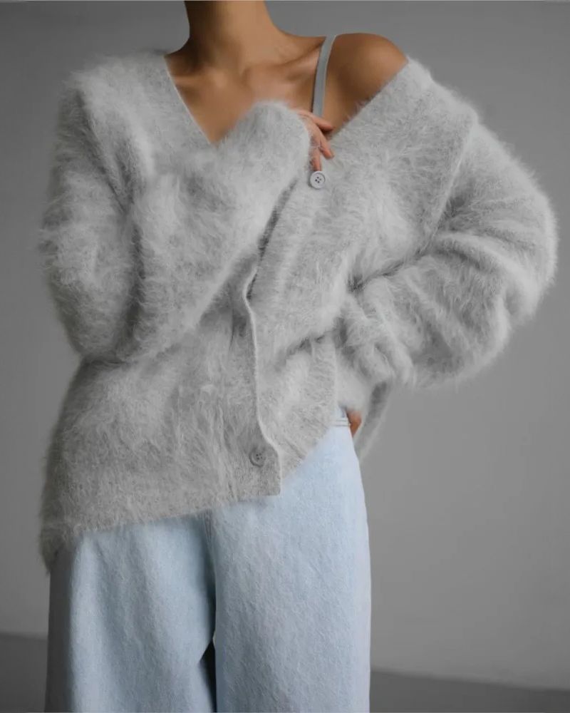 Street-Wave Cozy Cardigan Sweater For Women Ultra Soft Oversized Knitwear For Effortless Chic