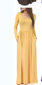 Streetwave Maxi Dress For Women With Pockets Flowing Silhouette Everyday Comfort