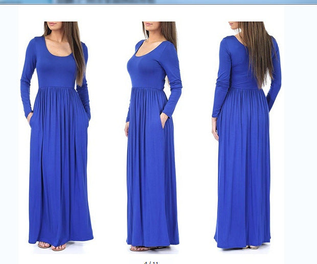 Streetwave Maxi Dress For Women With Pockets Flowing Silhouette Everyday Comfort