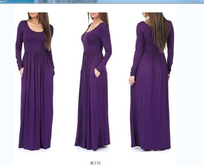Streetwave Maxi Dress For Women With Pockets Flowing Silhouette Everyday Comfort