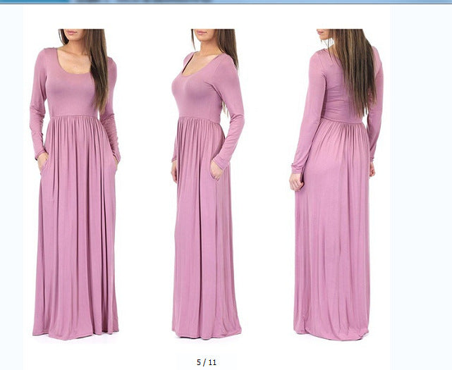Streetwave Maxi Dress For Women With Pockets Flowing Silhouette Everyday Comfort