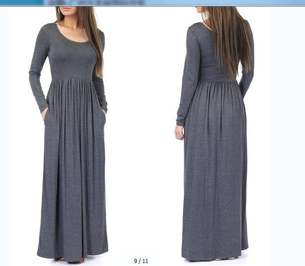 Streetwave Maxi Dress For Women With Pockets Flowing Silhouette Everyday Comfort