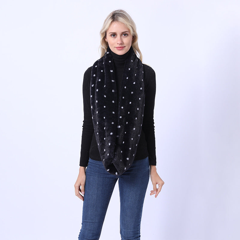 Street Wave Cozy Faux Fur Scarf For Women Plush Warmth Ultra Soft Comfort Easy Care