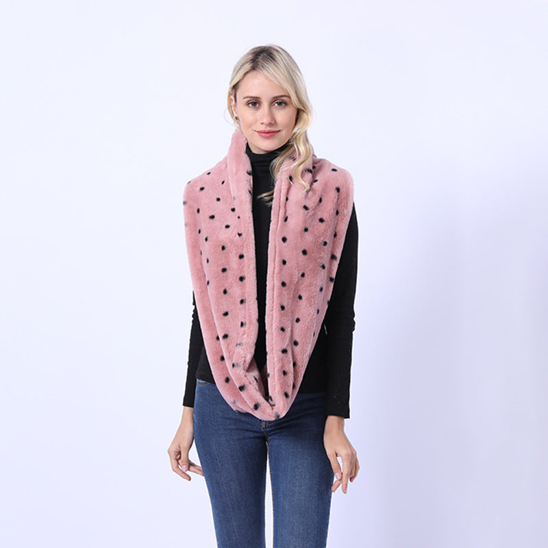 Street Wave Cozy Faux Fur Scarf For Women Plush Warmth Ultra Soft Comfort Easy Care