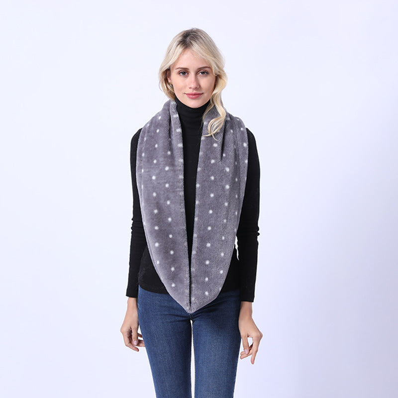 Street Wave Cozy Faux Fur Scarf For Women Plush Warmth Ultra Soft Comfort Easy Care