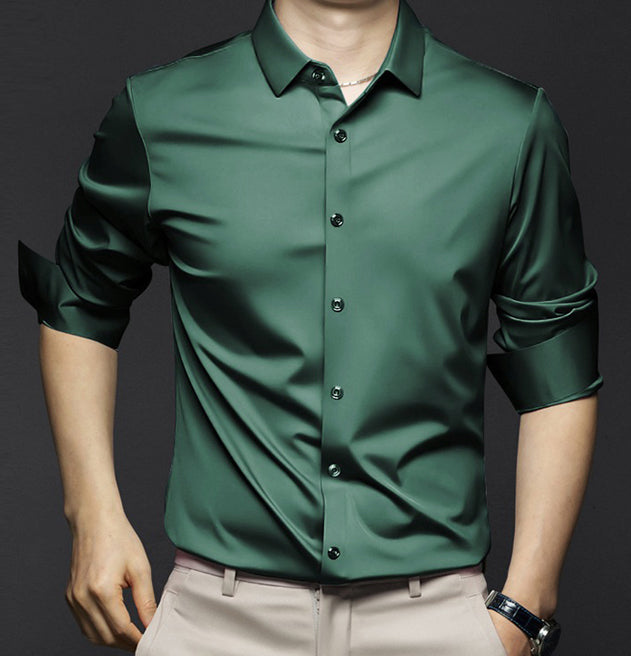 StreetWave NonIron Dress Shirt For Men Slim Fit WrinkleFree