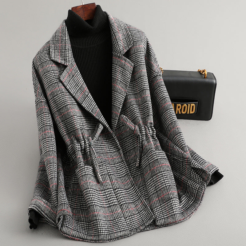 Street-Wave Grey Wrap Knit Cardigan With Belt Tie Waist For Women - Cozy, Chic Outerwear