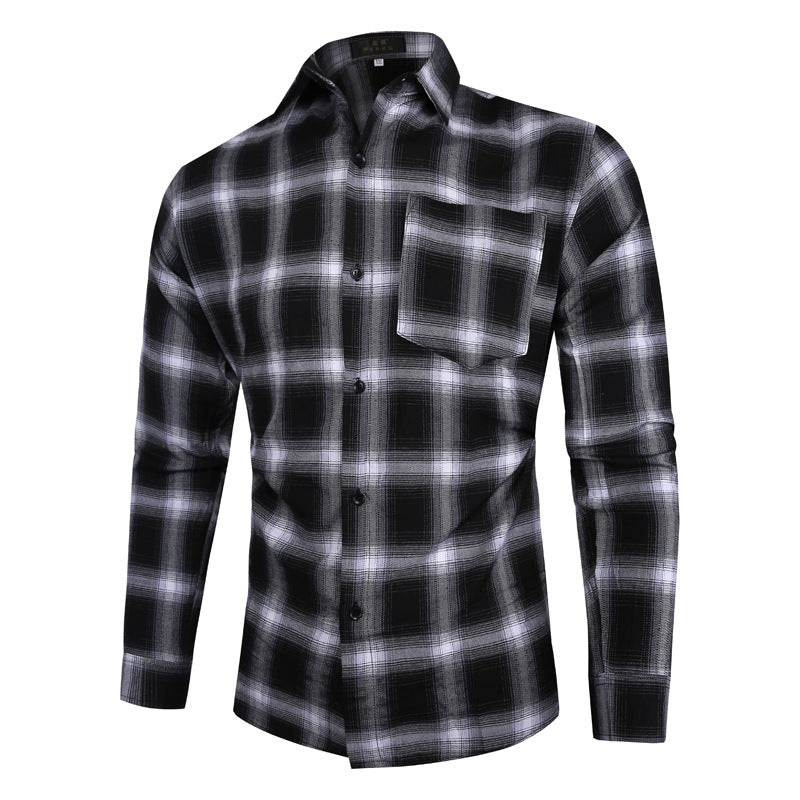 Streetwave Mens Plaid Flannel Shirt Soft Comfort Fit For Men Versatile Casual Wear