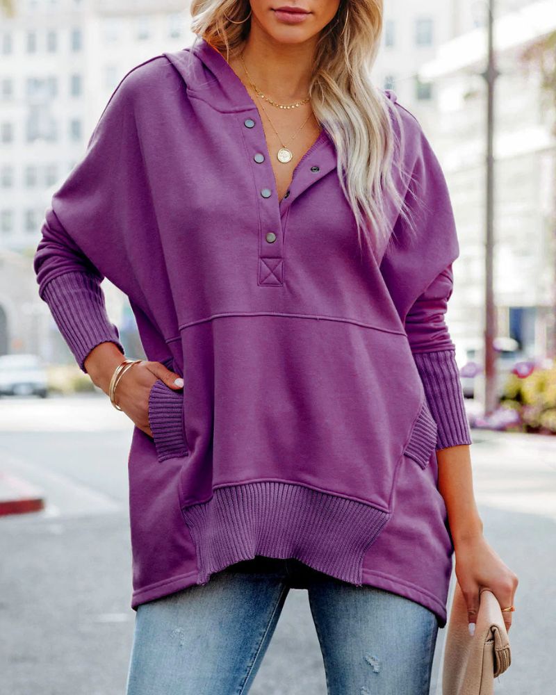 Street-Wave Comfortable Hoodie For Women Soft Cozy Oversized Warmth Everyday Chic Essential