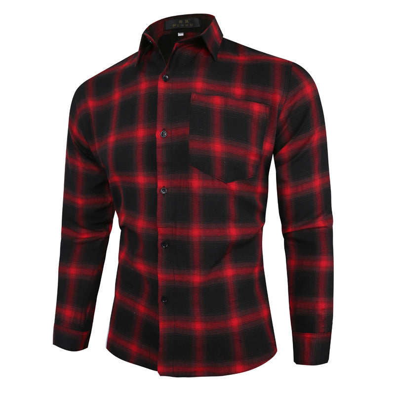 Streetwave Mens Plaid Flannel Shirt Soft Comfort Fit For Men Versatile Casual Wear