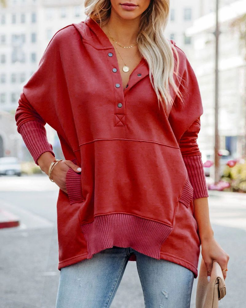 Street-Wave Comfortable Hoodie For Women Soft Cozy Oversized Warmth Everyday Chic Essential