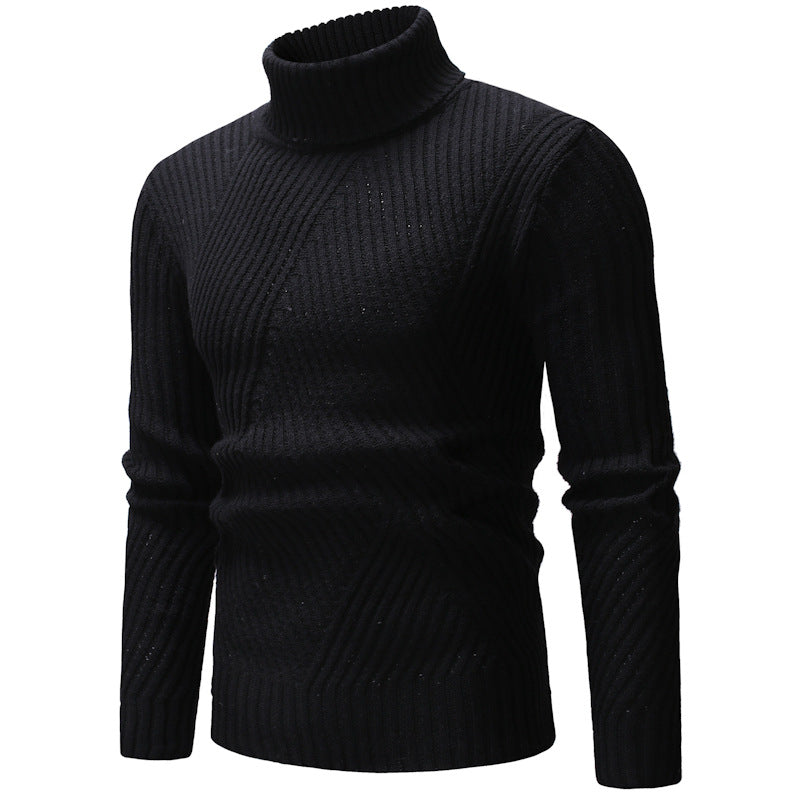 Street-Wave Women's Turtleneck Knit Sweater With Structured Design For Stylish Comfort