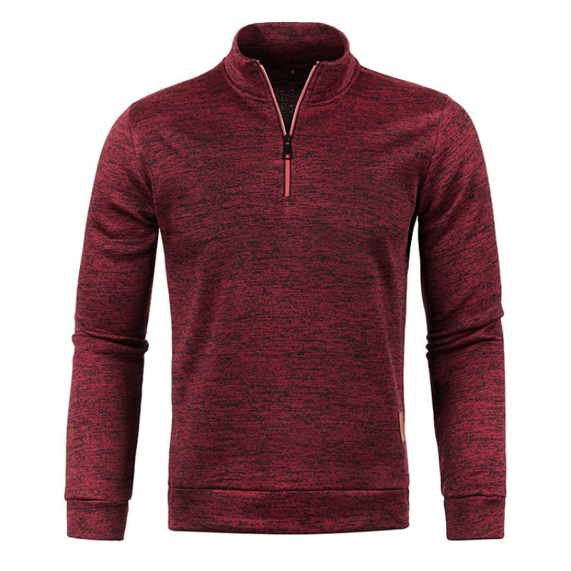 Street-wave Half Zip Pullover For Men Soft Comfort Elegance