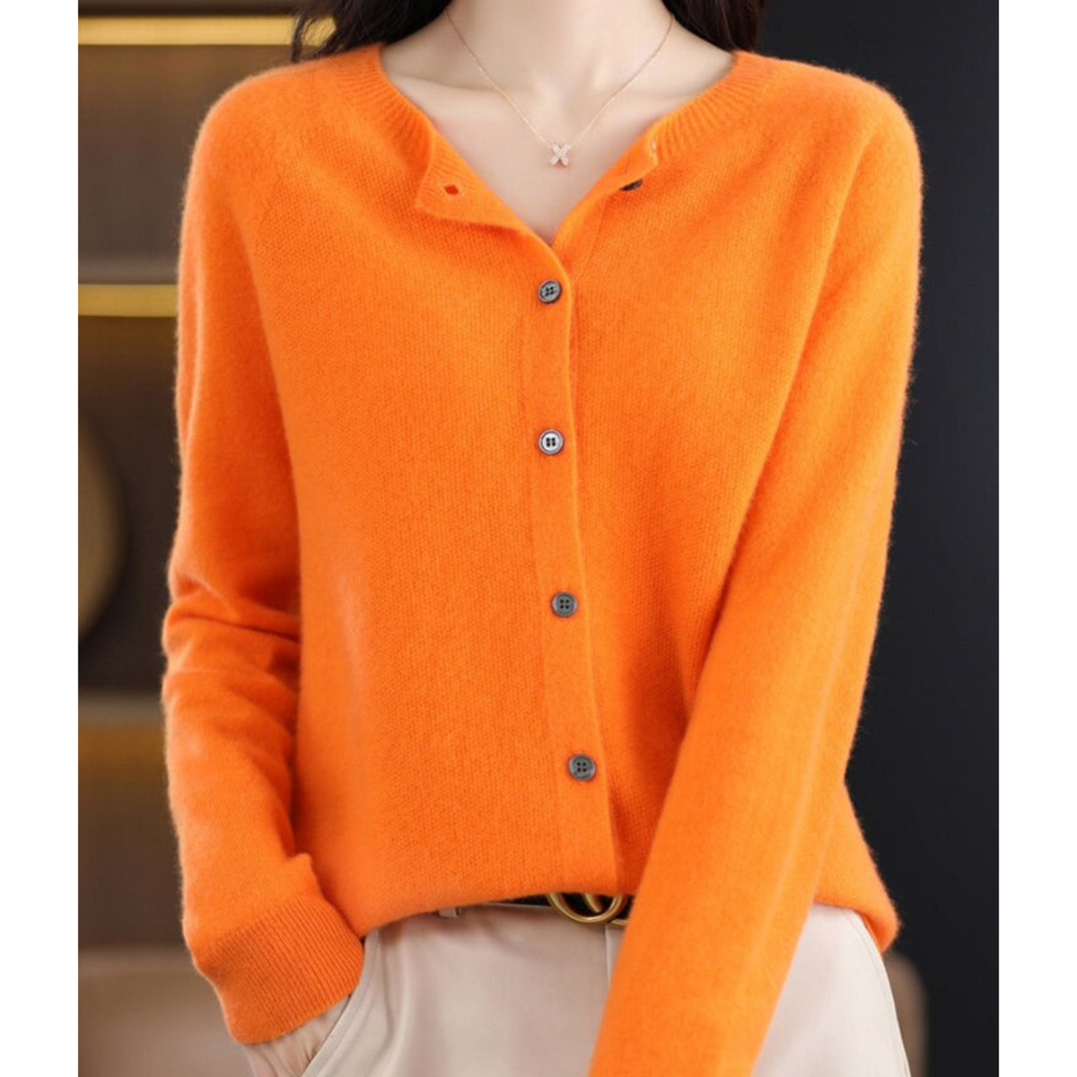 Street-Wave Merino Wool Cardigan For Women Soft Warmth Luxurious Comfort 100 Percent Merino Wool Knitwear