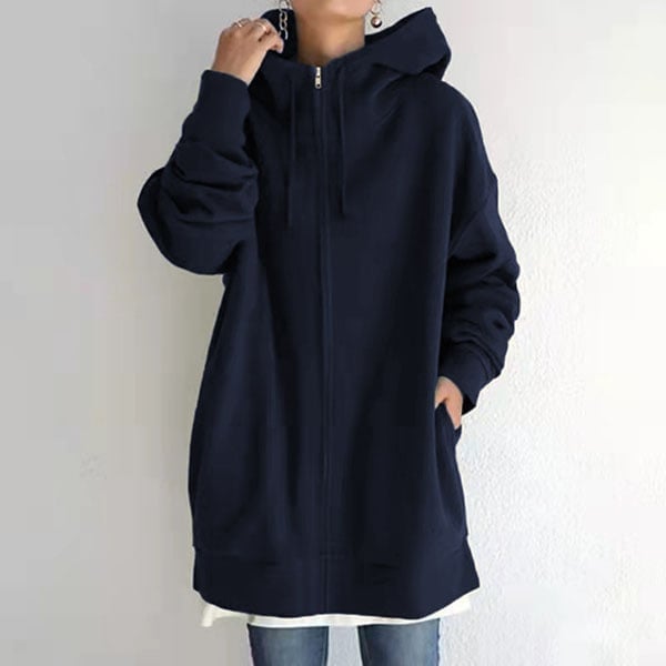 Street-Wave Alexia Hooded Zip Hoodie For Women Warm Cozy Winter Outerwear Stylish Durable Comfort