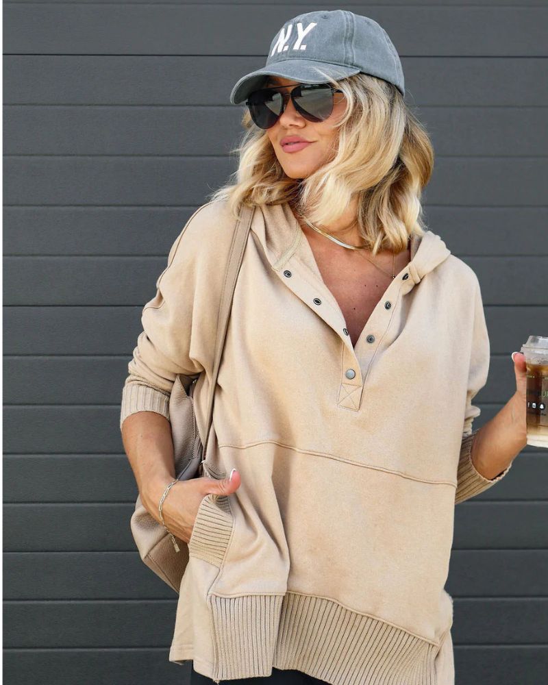 Street-Wave Comfortable Hoodie For Women Soft Cozy Oversized Warmth Everyday Chic Essential
