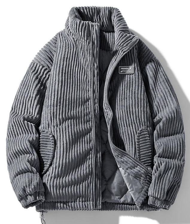 Street Wave Corduroy Puffer Vest Warm Insulated Zip Pockets Streetwear For Urban Men And Women