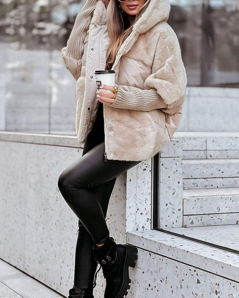 Street-Wave Hooded Thermo Jacket for Women Ultra Warm Cozy