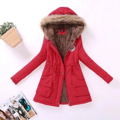 Street-wave Fleece Lined Cotton Jacket for Women Cozy Warmth and Style for Autumn Winter