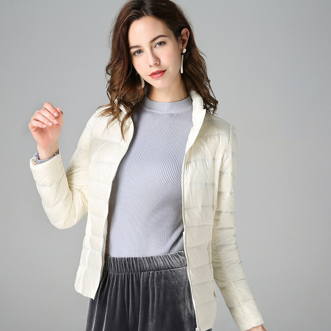 Street-Wave Womens Lightweight Down Jacket With Warmth Without Bulk For Urban Chic