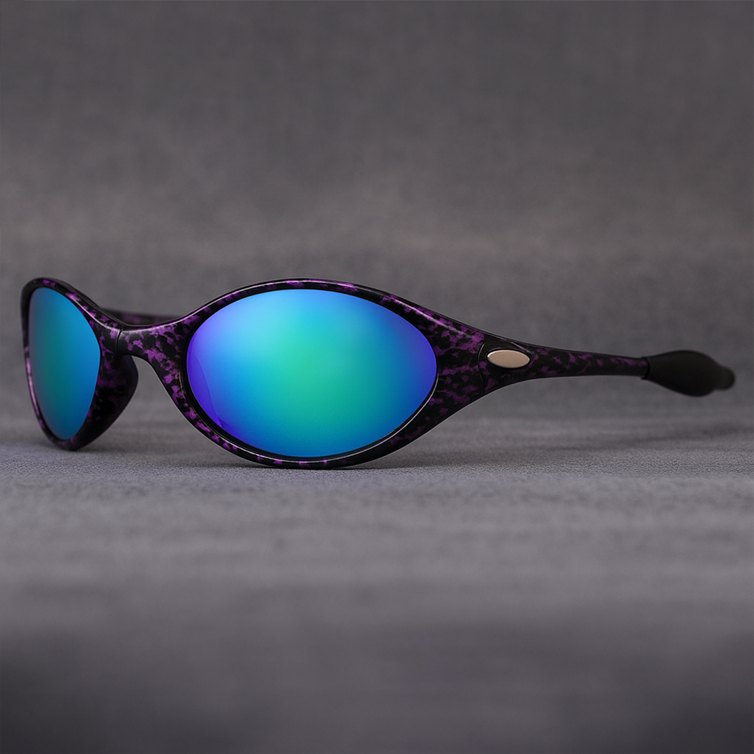 Street-Wave Offset Polarized Sunglasses UV400 Protection Lightweight Outdoor Glasses for Men and Women