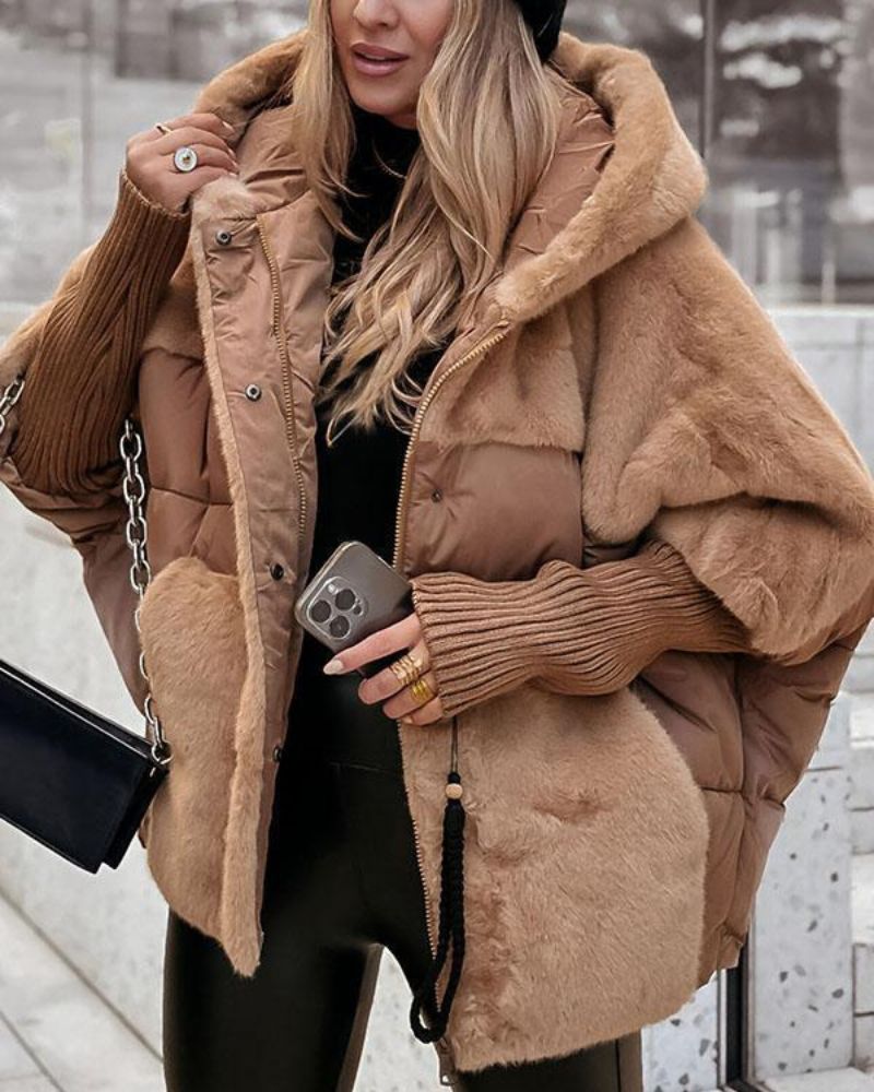 Street-wave Thermo Jacket With Hood For Women, Ultra Cozy Windproof Puffer Coat For Cold Outdoor Adventures