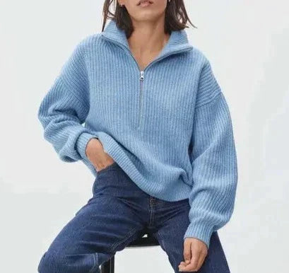 Street-Wave Knit Pullover For Women Ultra Comfortable Cozy Yet Chic Everyday Wear