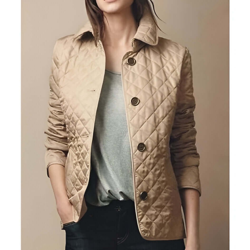 Streetwave Silk Quilted Jacket For Women Luxurious Breathable Comfort And Elegant Style