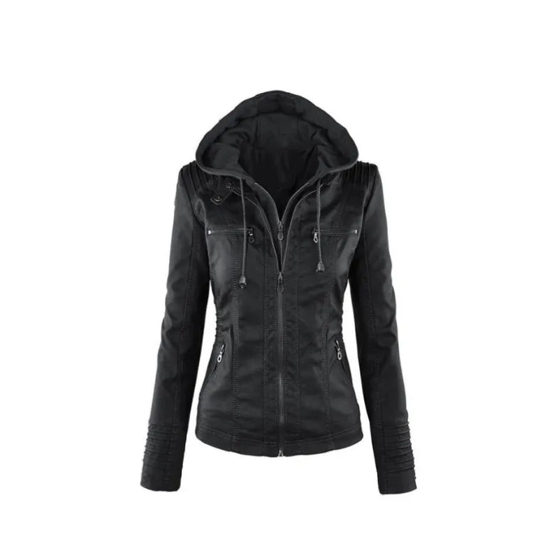 Streetwave Hooded Quilted Jacket For Women With Zipper Pockets And Lightweight Comfort