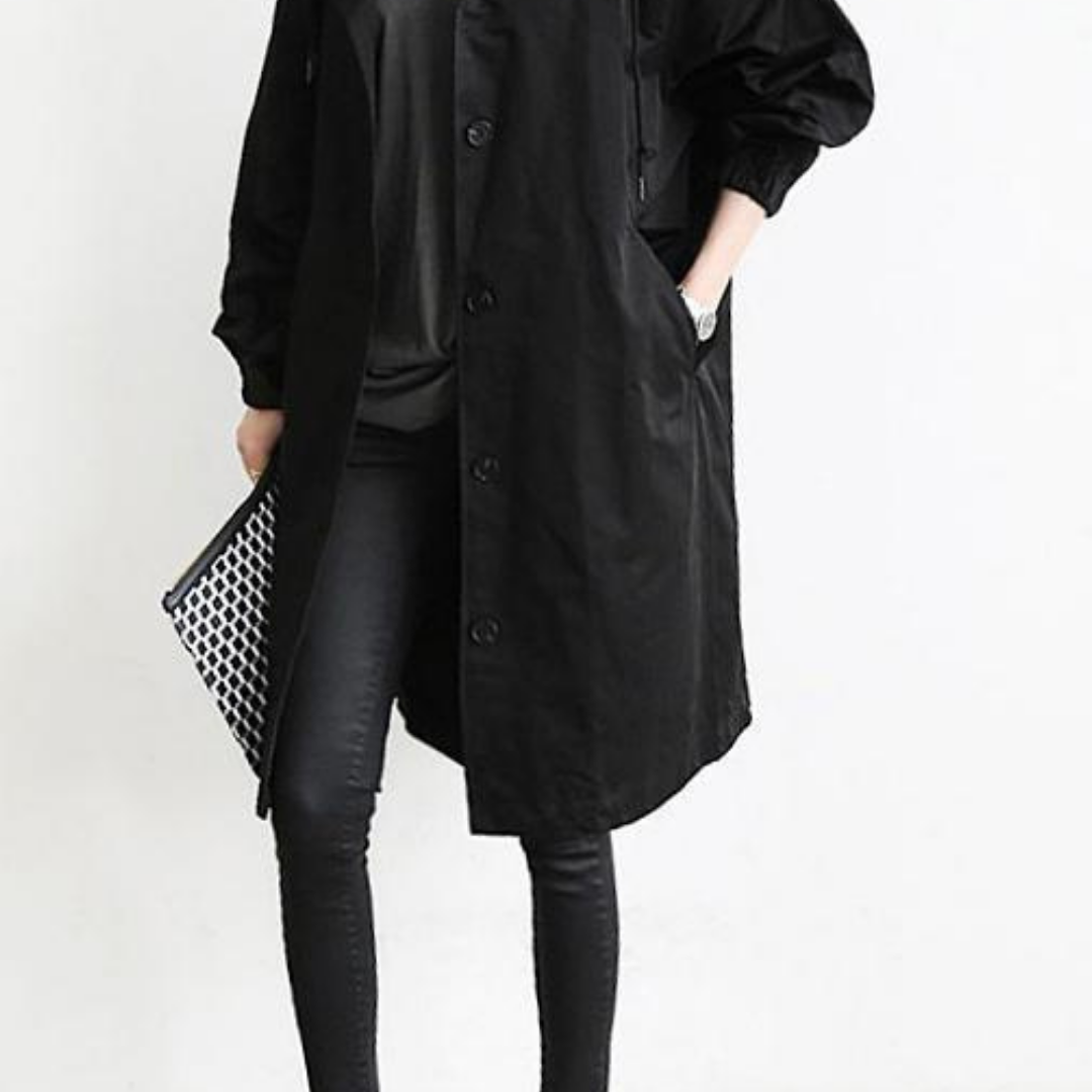 Street-Wave Waterproof Trench Coat For Women Lightweight Rainproof Outerwear With Elegant Silhouette